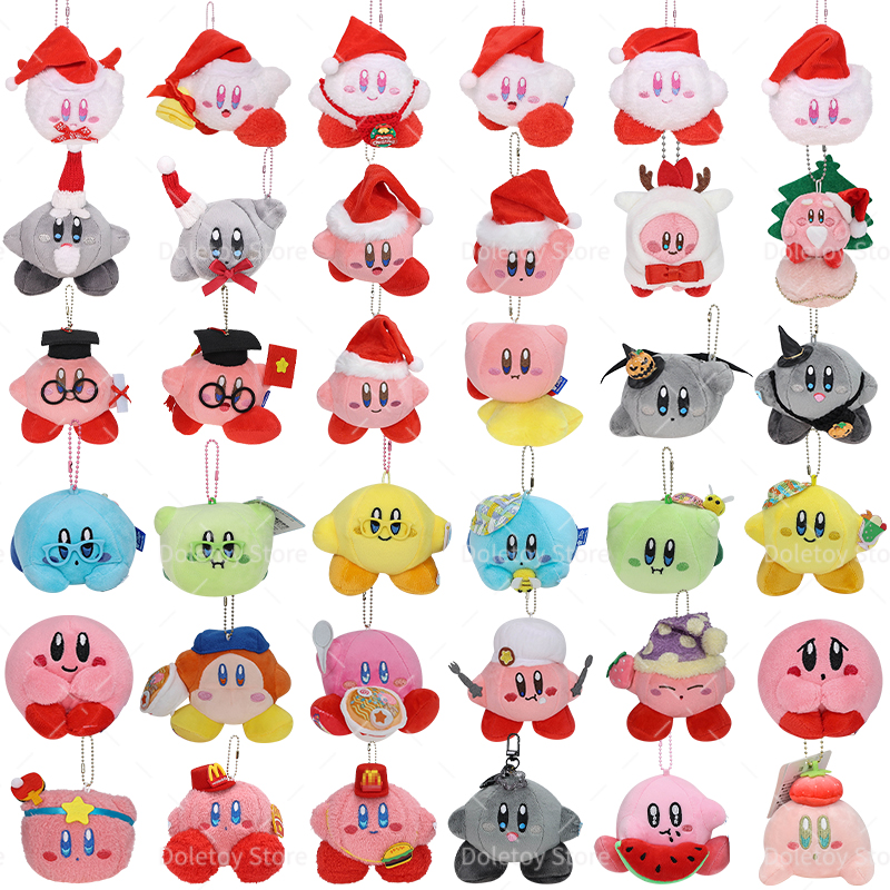 Santa Hat Plush - 36 Styles Kirby Keychain Plush Christmas