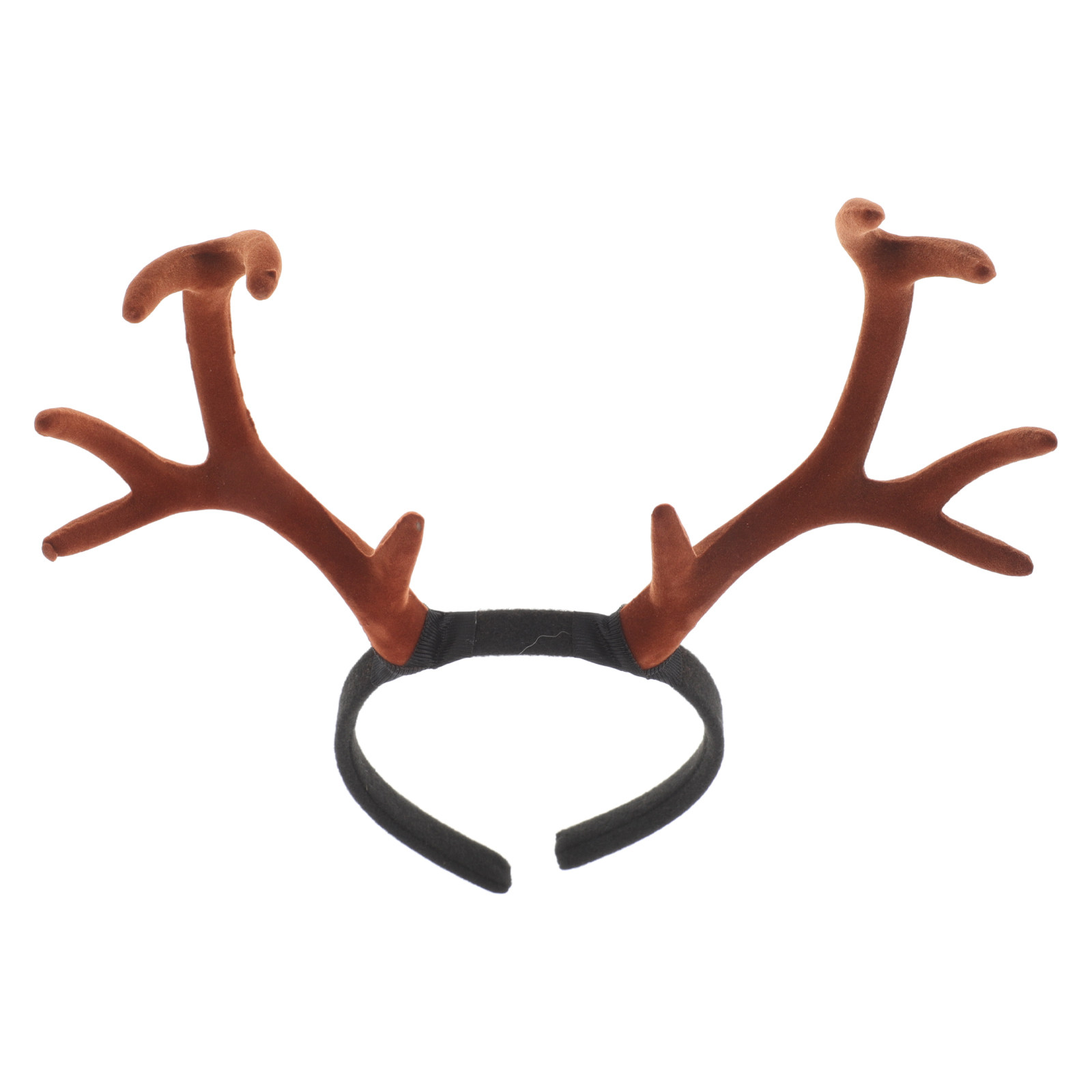 Reindeer Antlers Headband - Realistic Reindeer Antlers Headband Flocked Soft