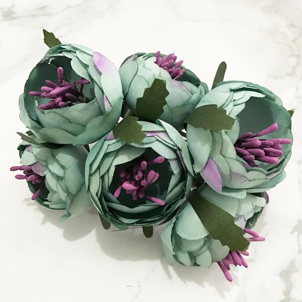 6/10/12/pcs Mix Blue Flower Ch - Christmas Wreath Fake recensie en prijs