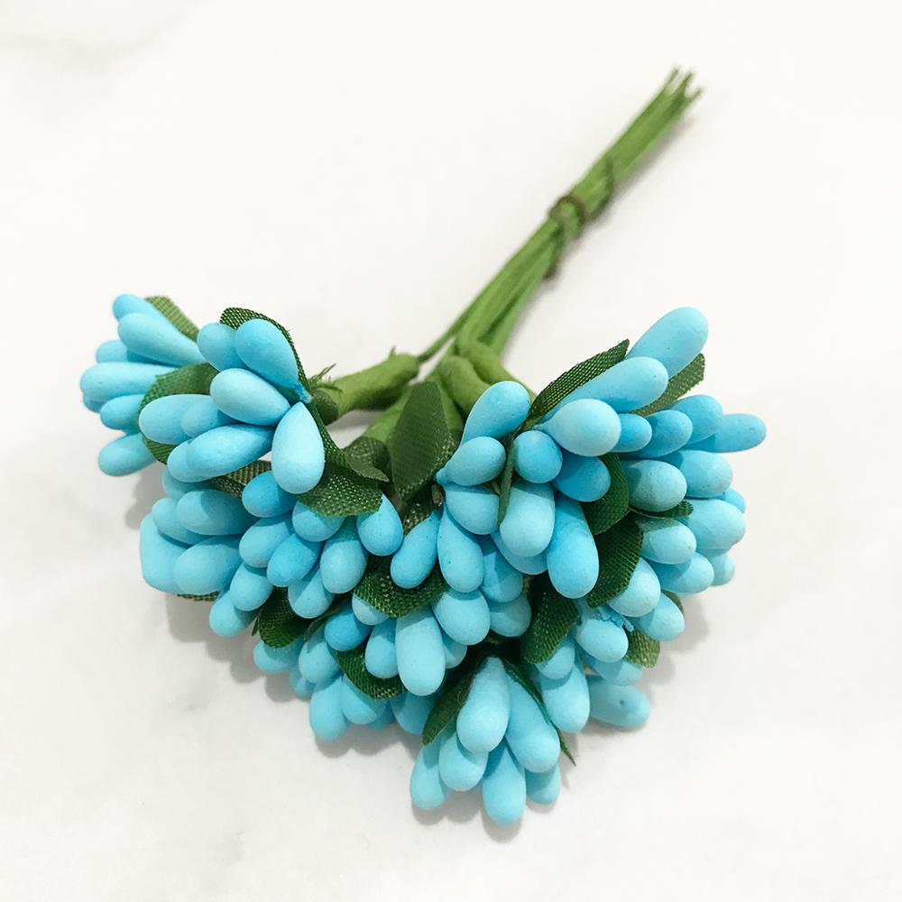 6/10/12/pcs Mix Blue Flower Ch - Christmas Wreath Fake recensie en prijs