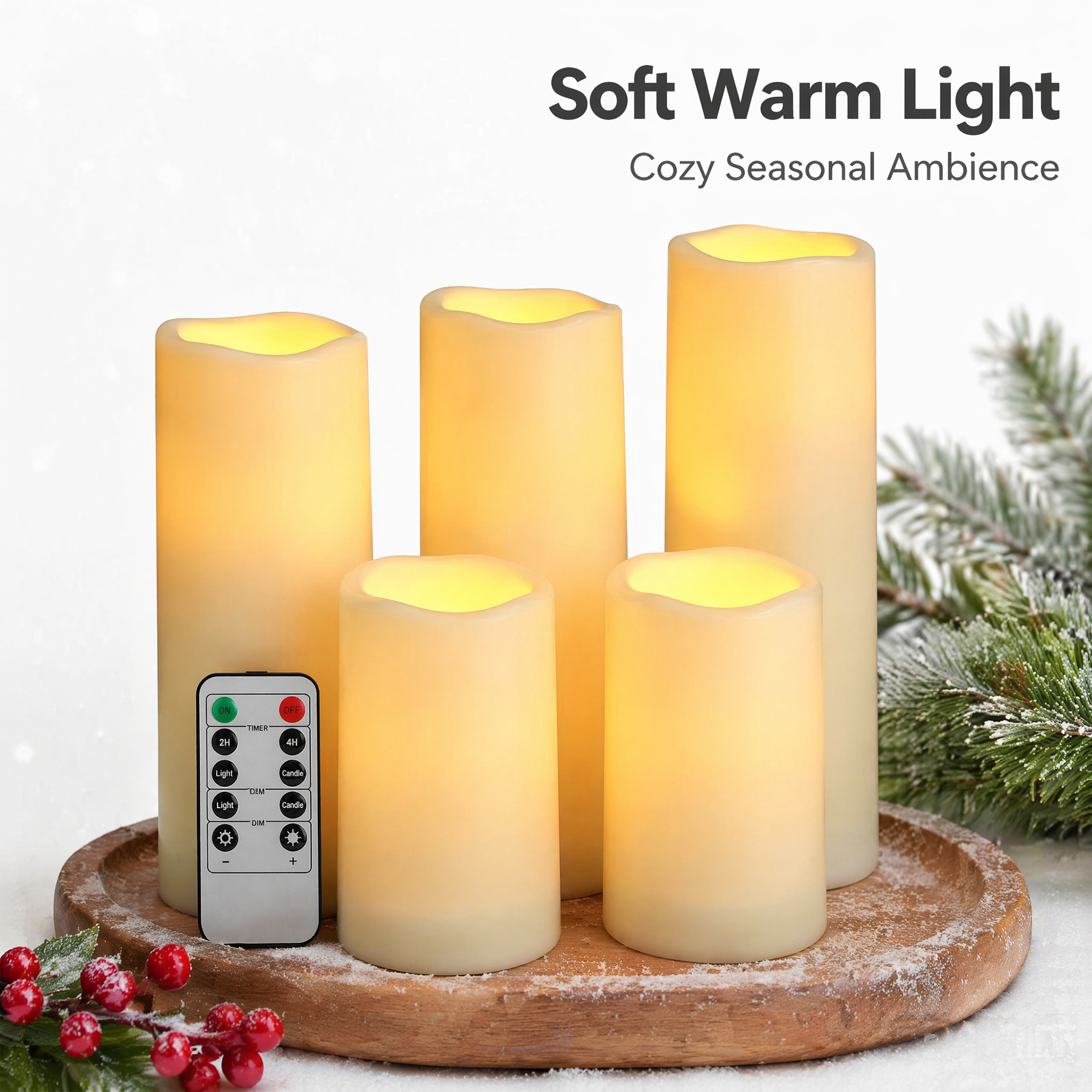 Flameless LED Pillar Candle Wa - Christmas Lights Outdoor recensie en prijs