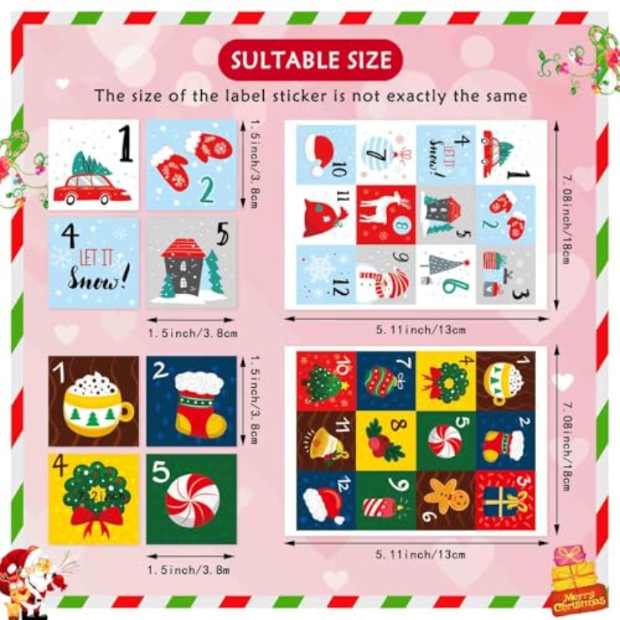 16 Sheets Christmas Advent Cal - Advent Calendar Gift recensie en prijs