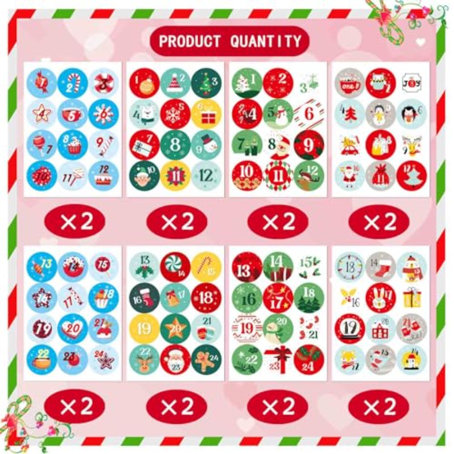 16 Sheets Christmas Advent Cal - Advent Calendar Gift recensie en prijs