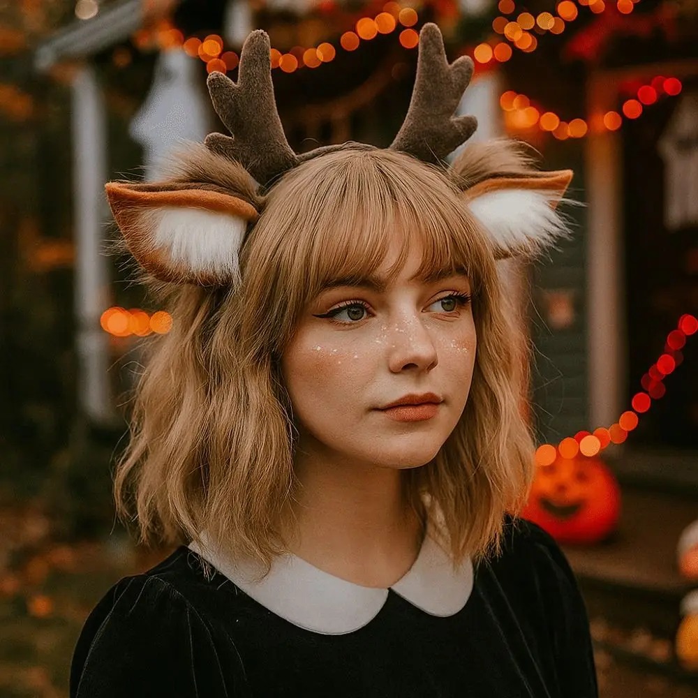 Fluffy Deer Ears Reindeer Antl - Reindeer Antlers Headband recensie en prijs