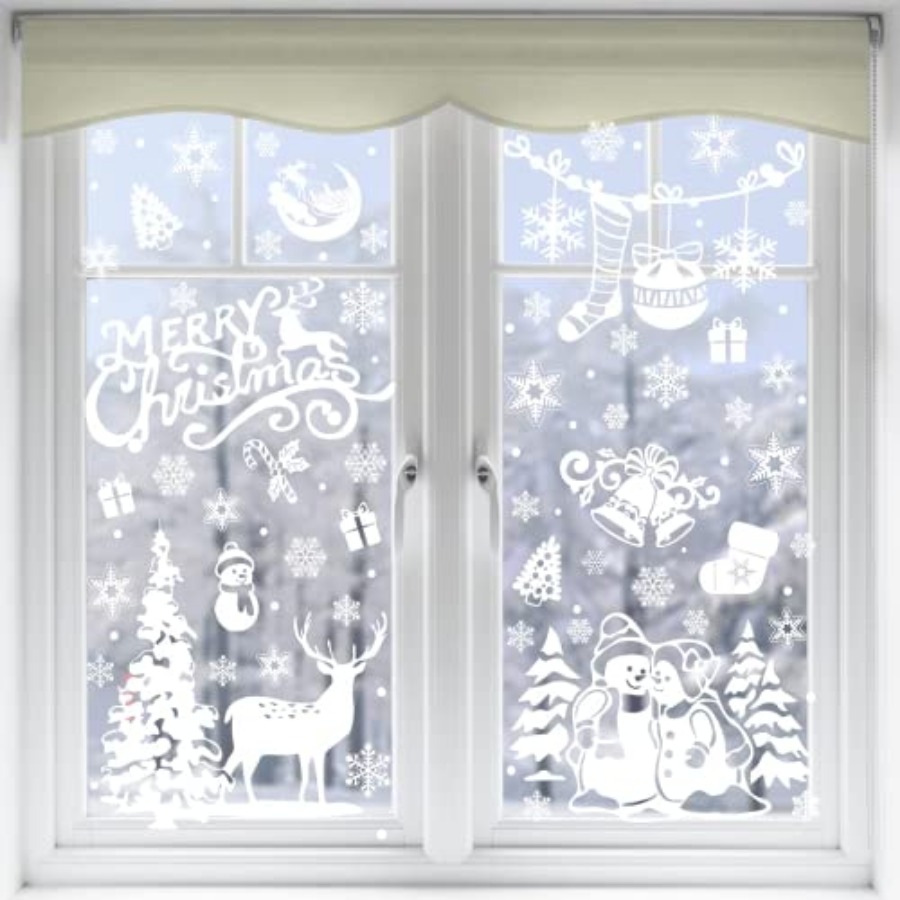Xmas Window Clings Decoration, - Snowflake Window Decal recensie en prijs