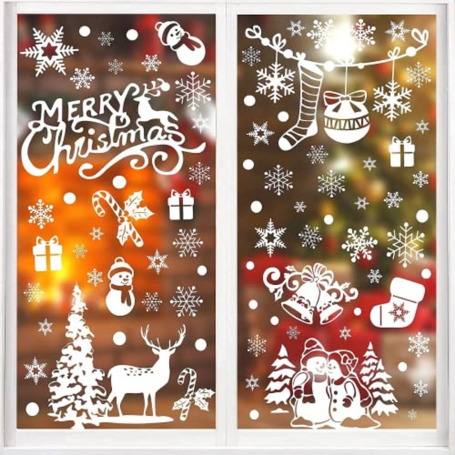 Xmas Window Clings Decoration, - Snowflake Window Decal recensie en prijs