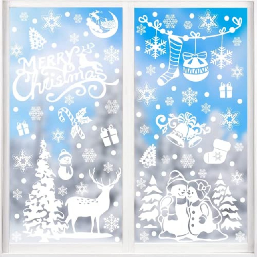 Xmas Window Clings Decoration, - Snowflake Window Decal recensie en prijs