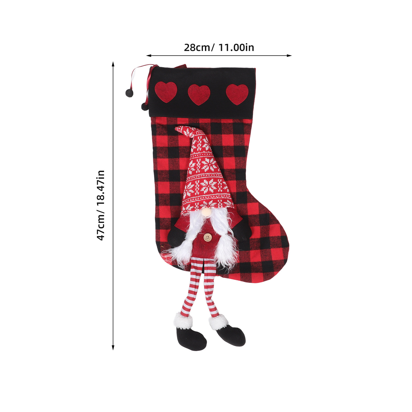 Plaid Christmas Stockings with - Christmas Stocking Hanging recensie en prijs