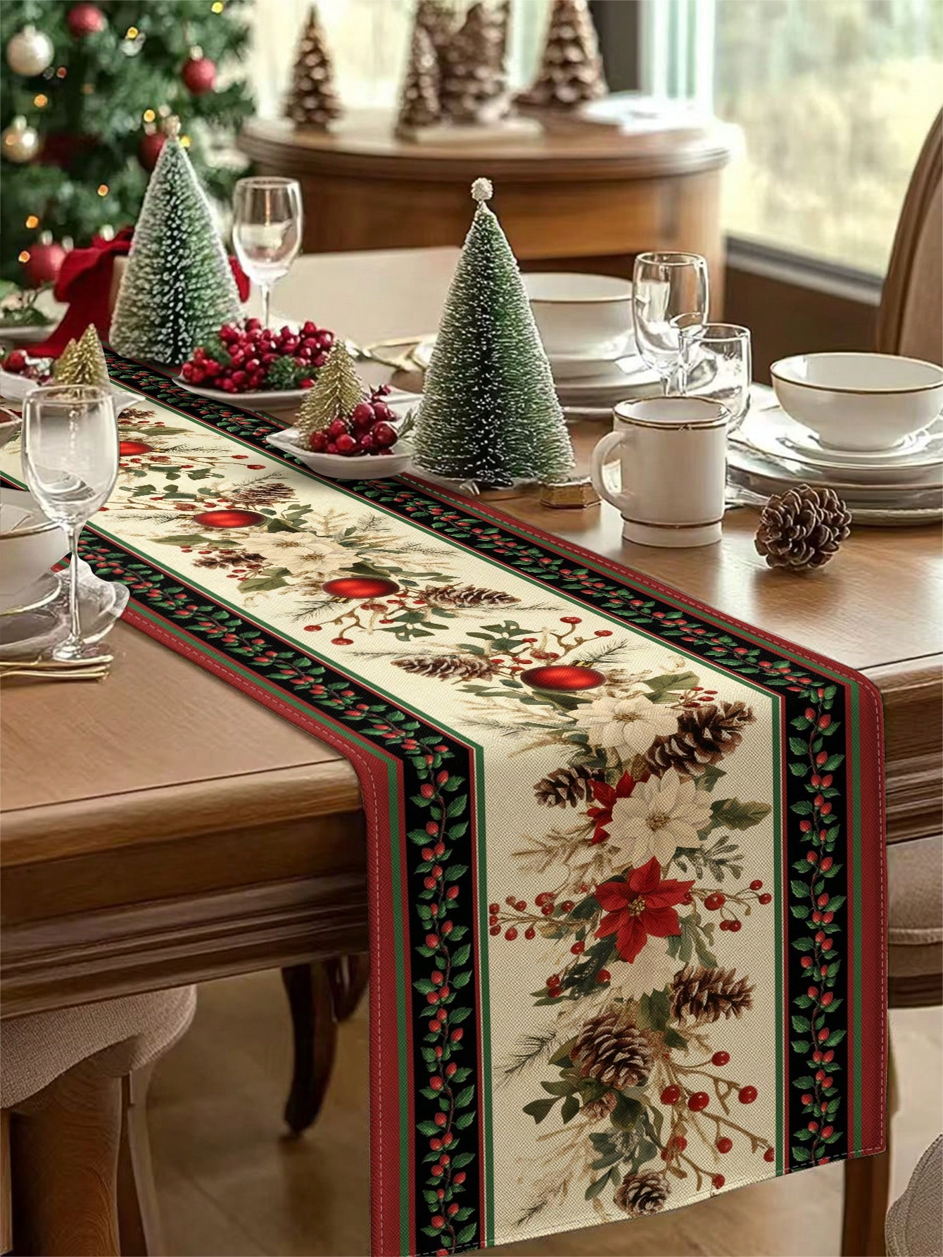 1pc Festive Christmas Table Ru - Christmas Table Runner recensie en prijs