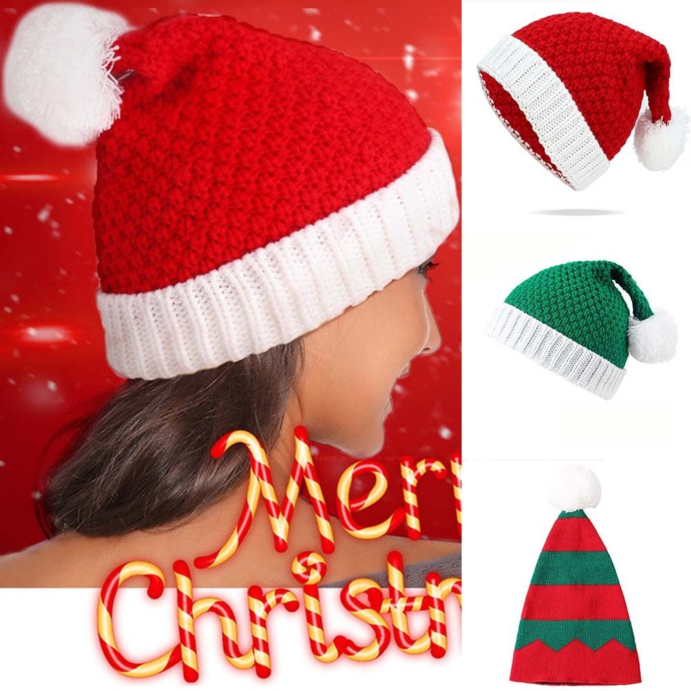 Outdoor Strip Knitted Christma - Santa Hat Plush recensie en prijs