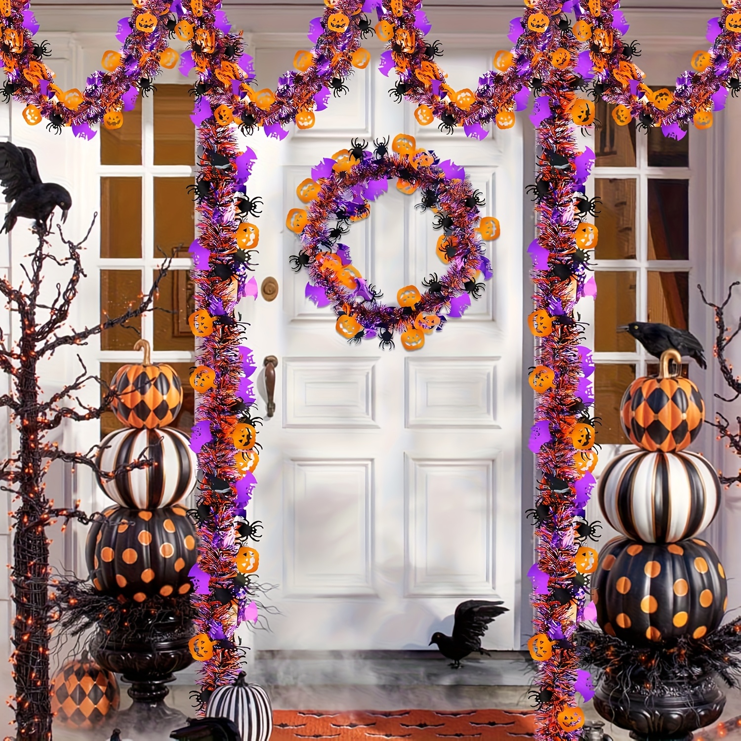 2Pcs 2m Halloween Tinsel Garla - Tinsel Garland Decoration recensie en prijs