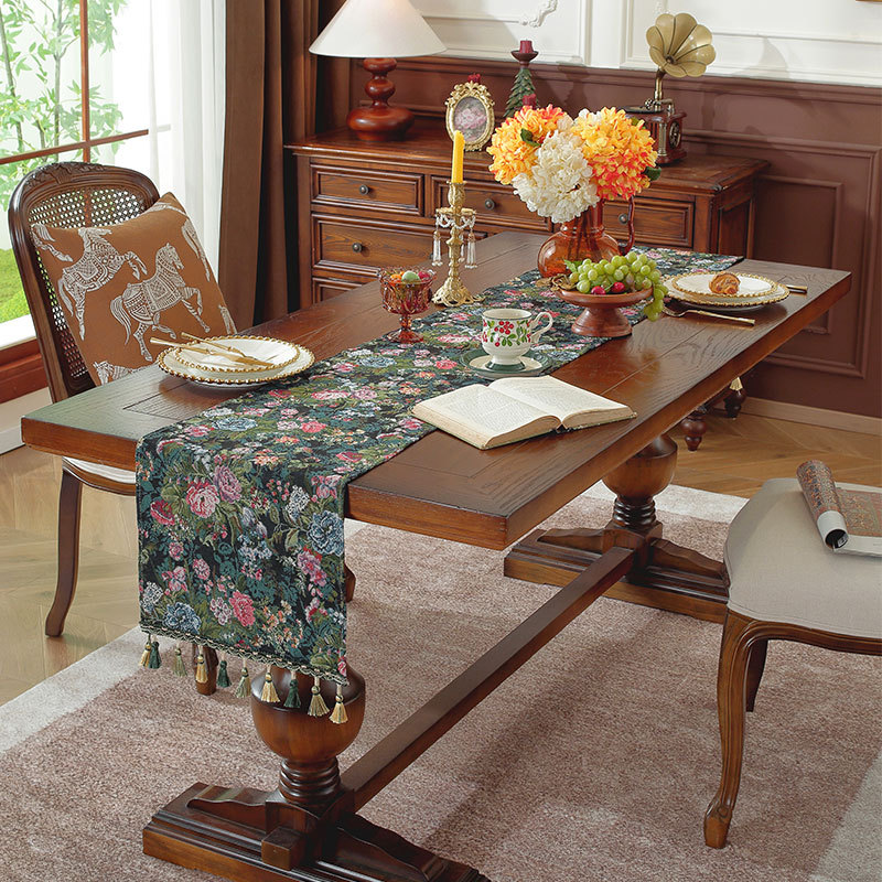 Retro Oil Painting Jacquard Ta - Christmas Table Runner recensie en prijs