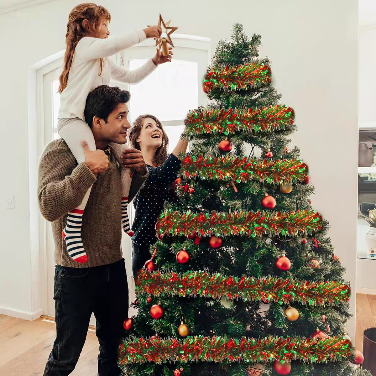 2/10M Christmas Tinsel Garland - Tinsel Garland Decoration recensie en prijs