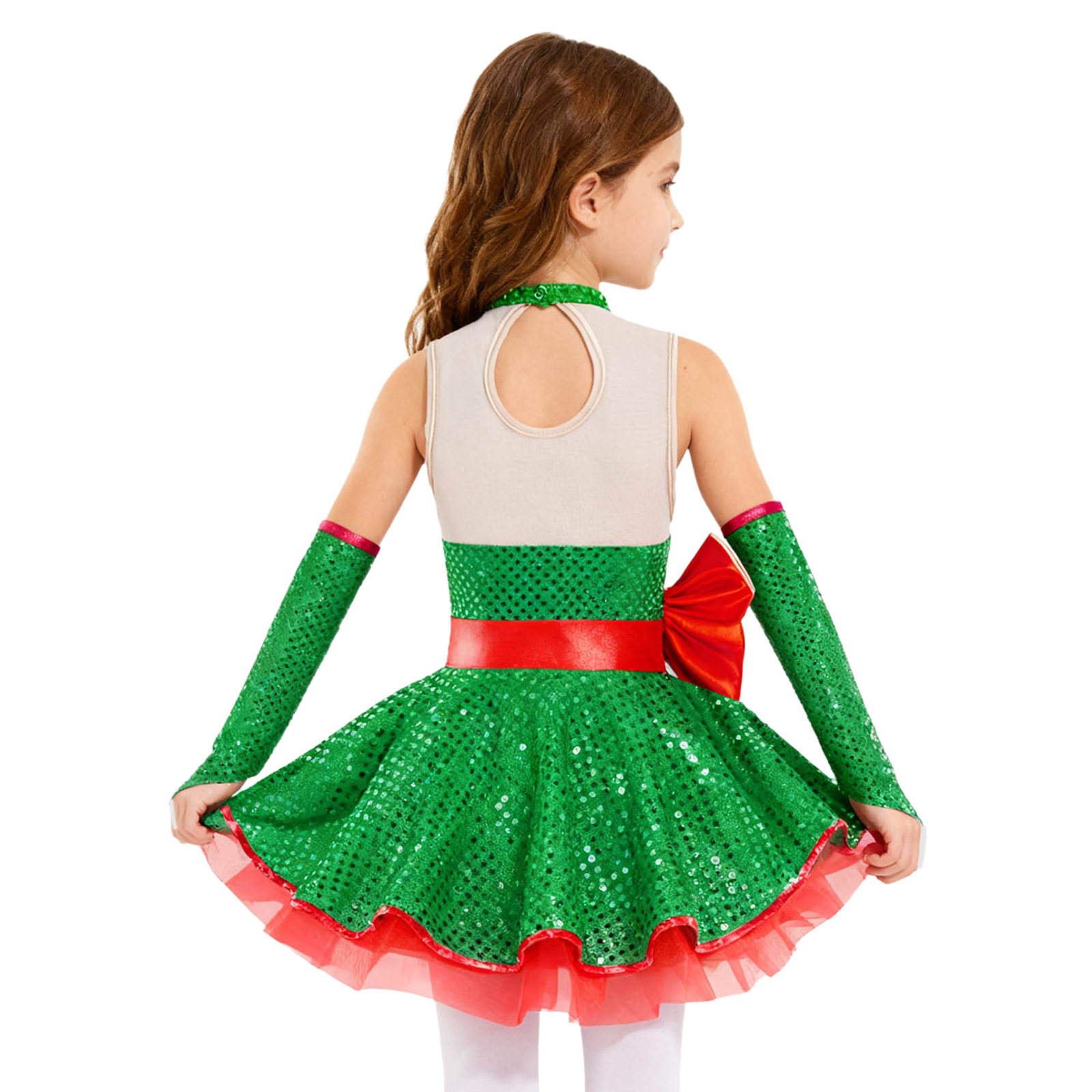 Teen Girls Christmas Sleeveles - Elf Costume Christmas recensie en prijs