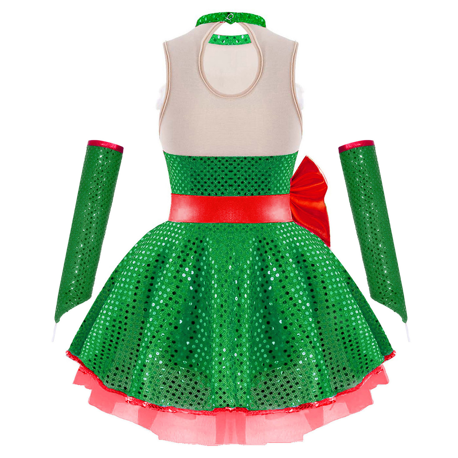 Teen Girls Christmas Sleeveles - Elf Costume Christmas recensie en prijs