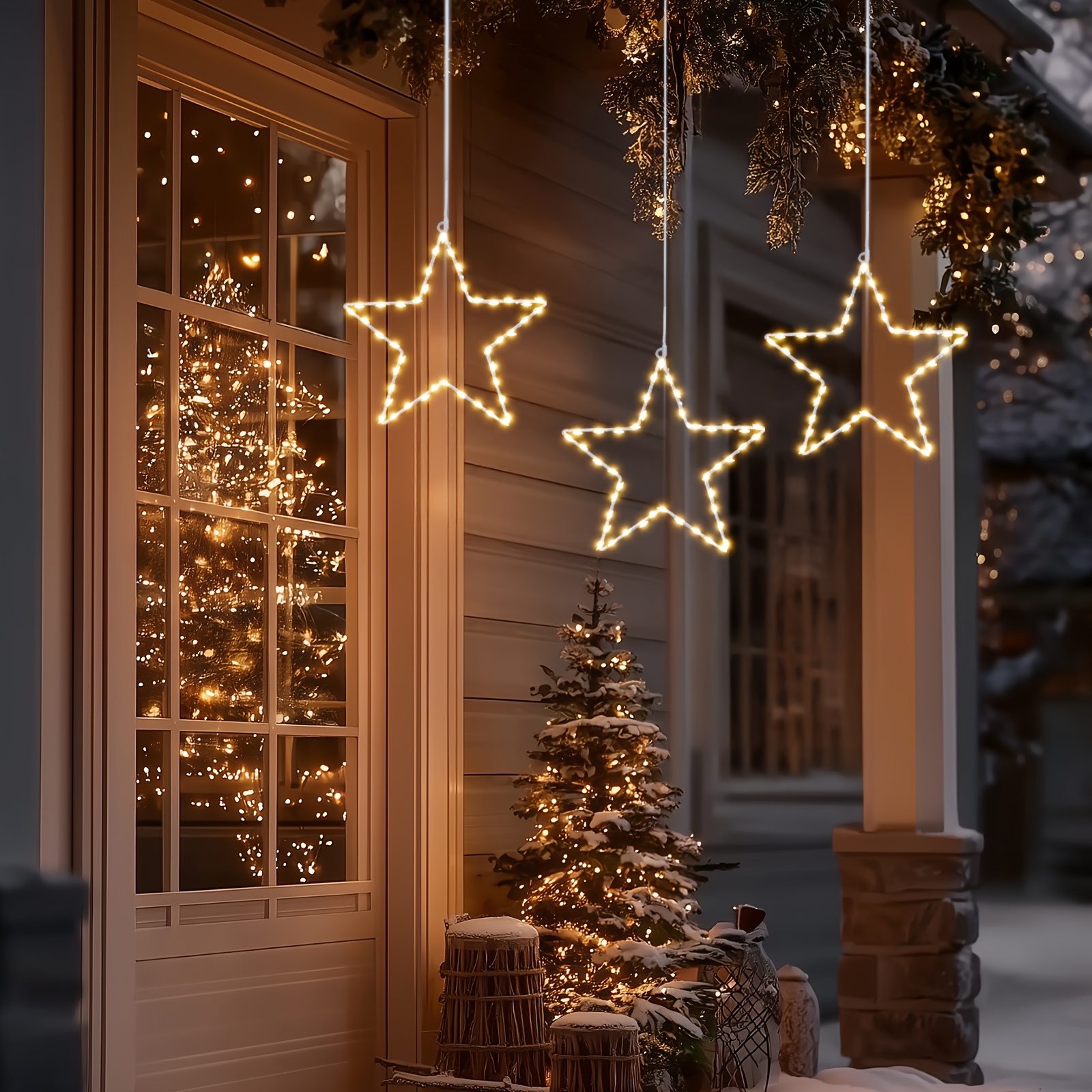 6/3pcs Battery Operated Hangin - Christmas Lights Outdoor recensie en prijs