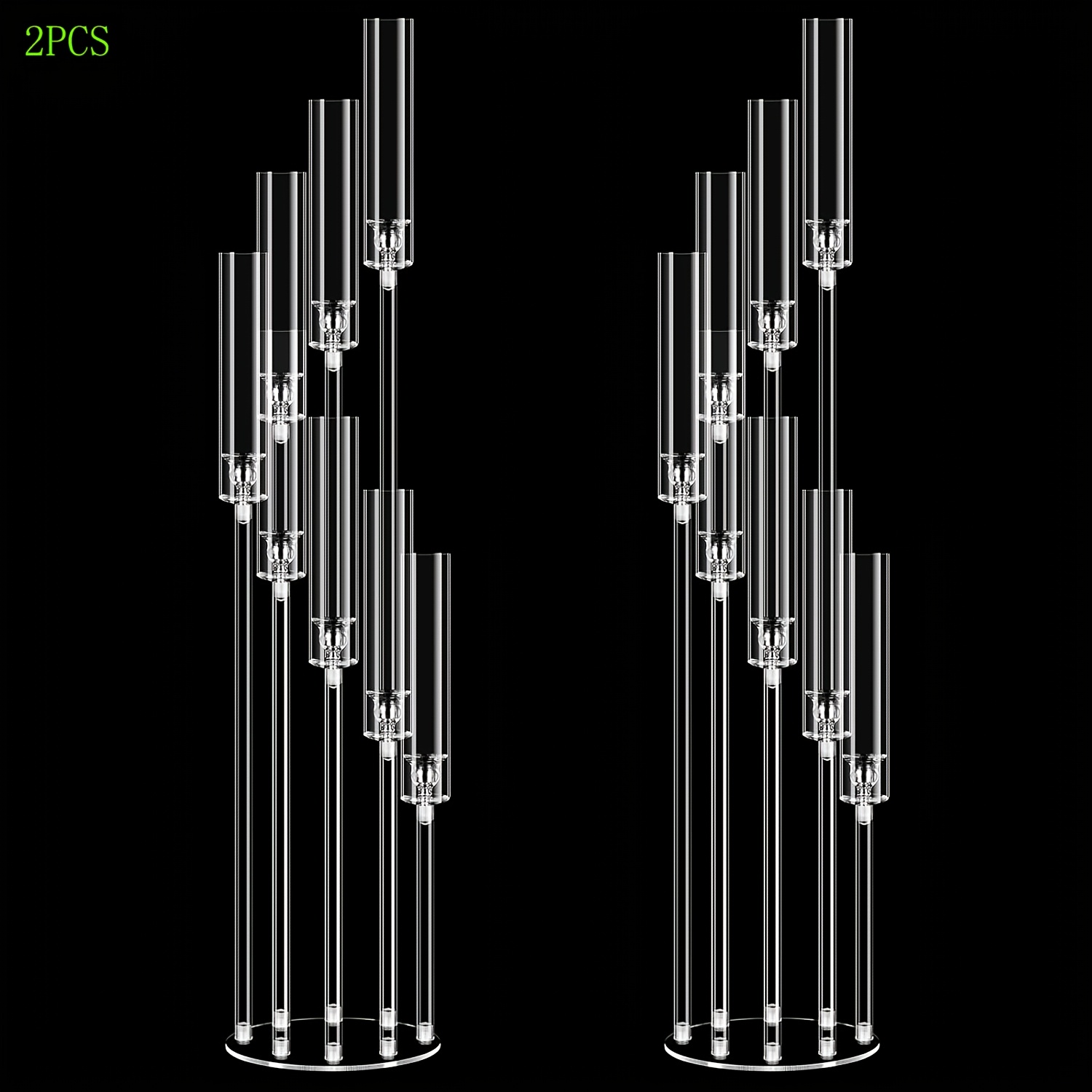 2 Set 8-Arm Clear Acrylic Cand - Holiday Candle Set recensie en prijs