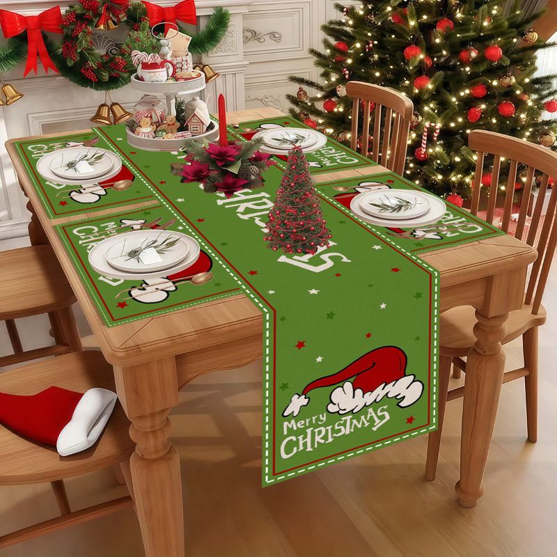 VIKAMA Cute Cartoon Christmas  - Christmas Table Runner recensie en prijs