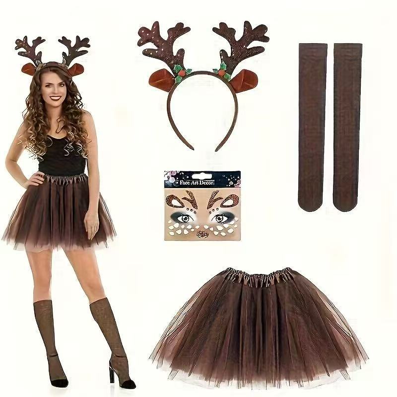 Reindeer Costume Set Antler He - Reindeer Antlers Headband recensie en prijs