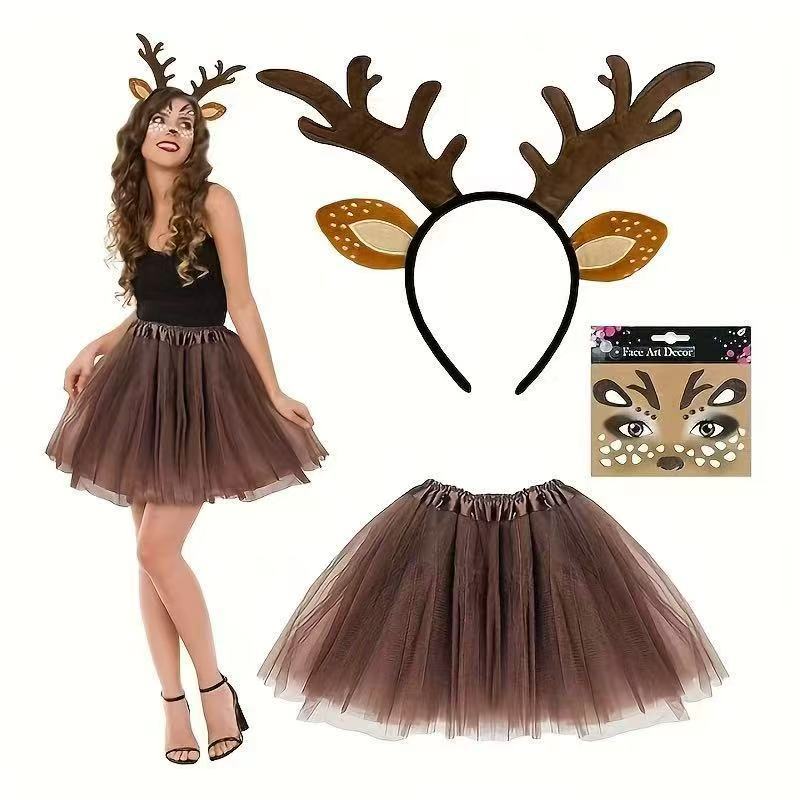 Reindeer Costume Set Antler He - Reindeer Antlers Headband recensie en prijs