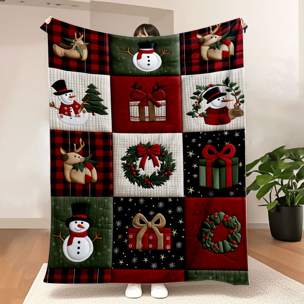 Christmas Quilt Patchwork Blan - Christmas Throw Blanket recensie en prijs