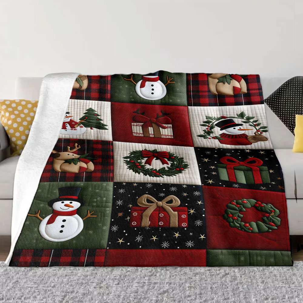 Christmas Quilt Patchwork Blan - Christmas Throw Blanket recensie en prijs