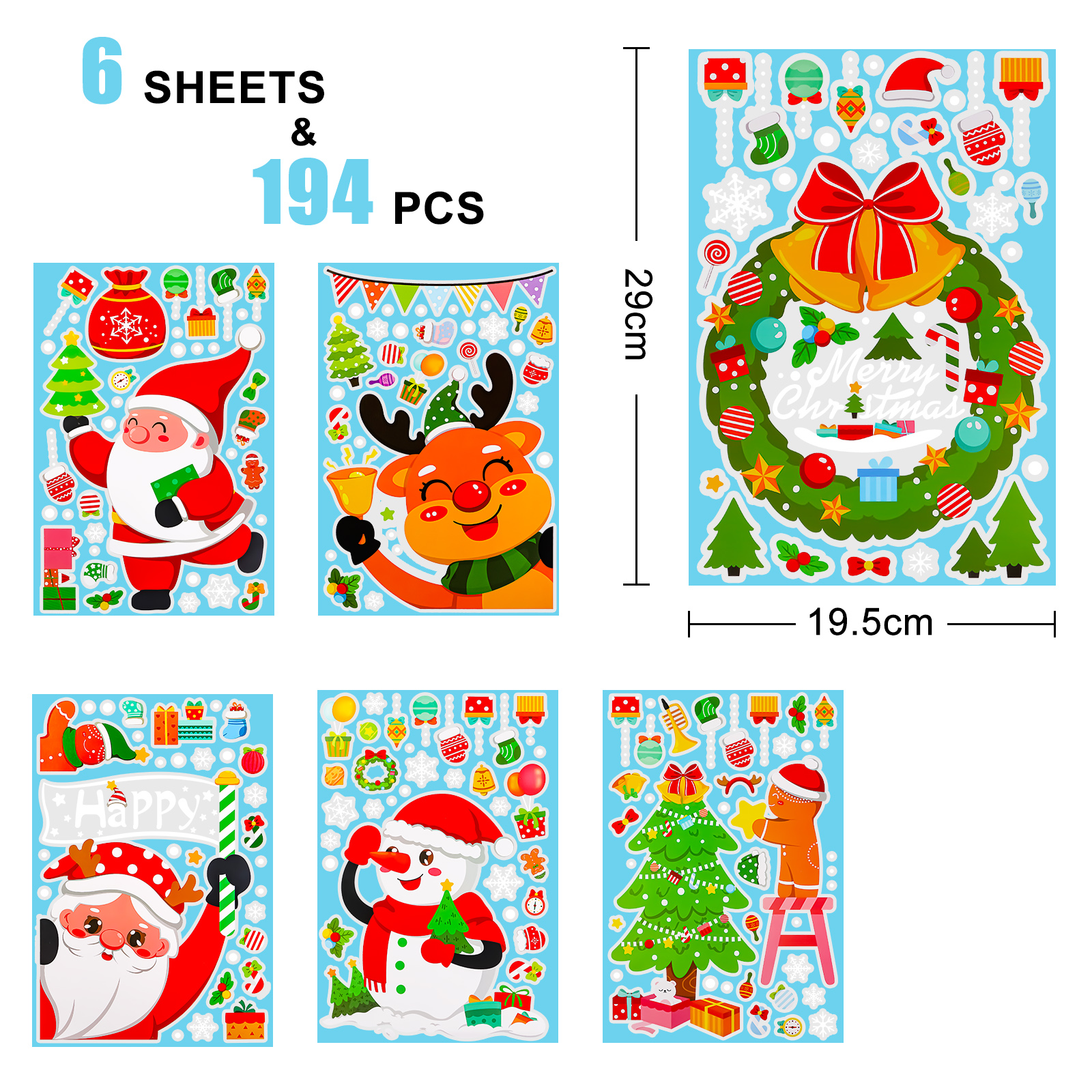 Removable Christmas PVC Static - Snowflake Window Decal recensie en prijs