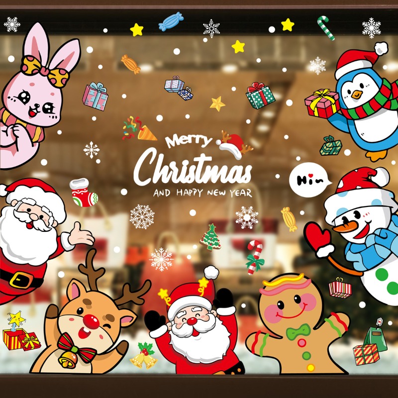 2025 Christmas Decorative Glas - Snowflake Window Decal recensie en prijs