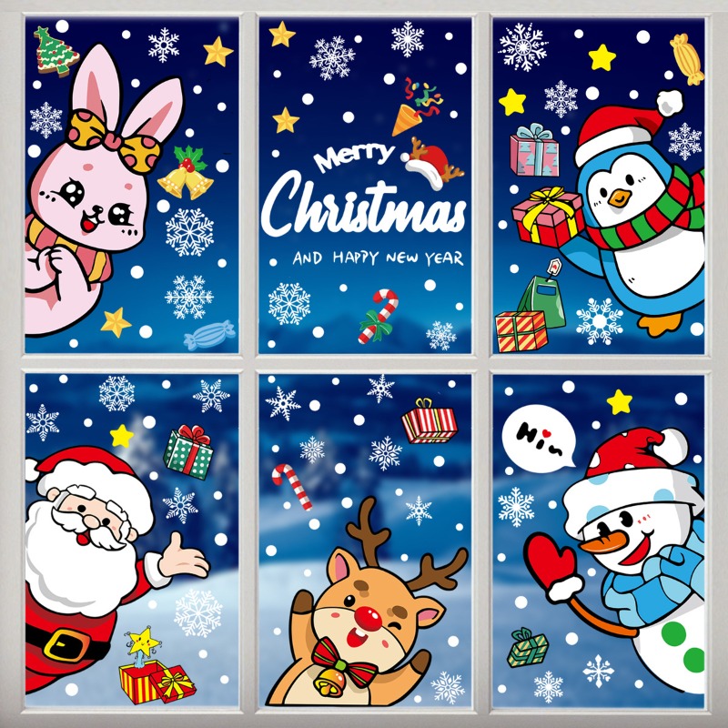 2025 Christmas Decorative Glas - Snowflake Window Decal recensie en prijs